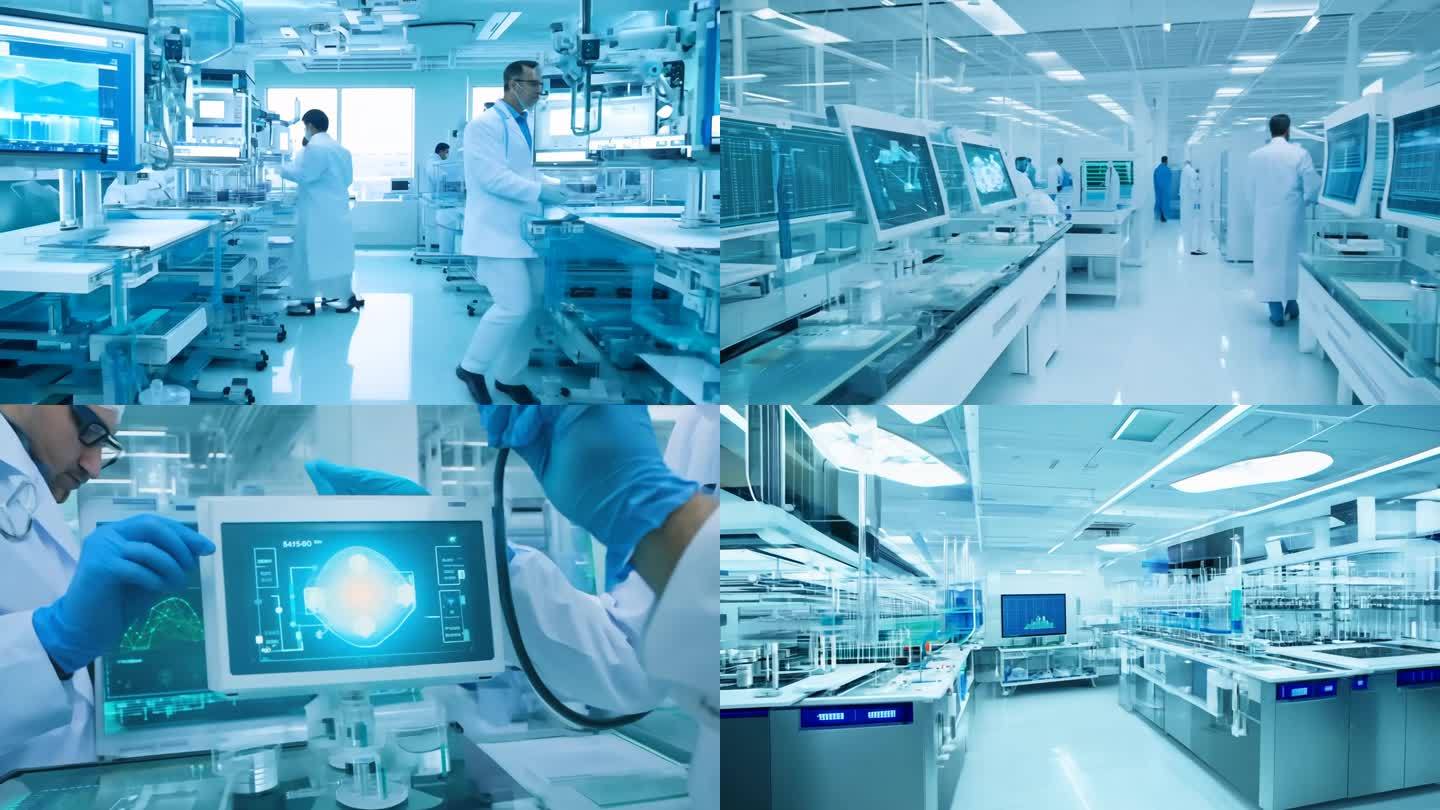 高科技实验室医药药物研发医疗药业